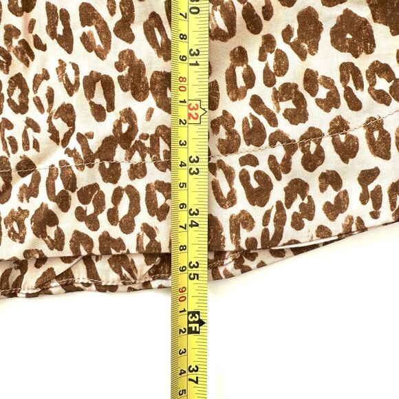 Anthropologie Pilcro Zahar Leopard Print V Neck Casual Tunic Dress - Picture 6 of 12